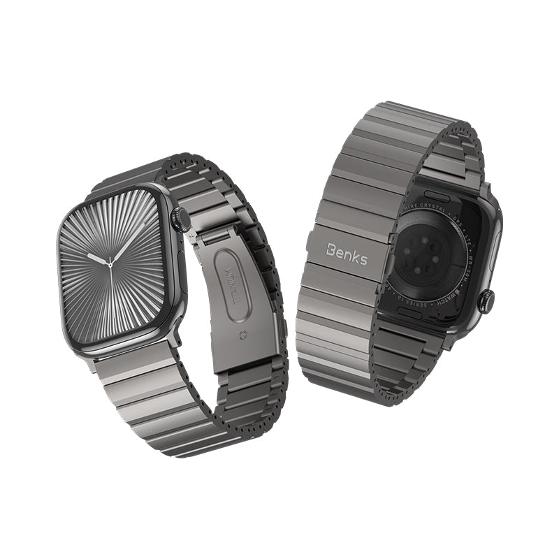 Benks Aero Titan Serisi Apple Watch 42/44/45/46/49mm Titanyum Metal Kordon Benks Aero Titan Serisi Apple Watch 42/44/45/46/49mm Titanyum Metal Kordon